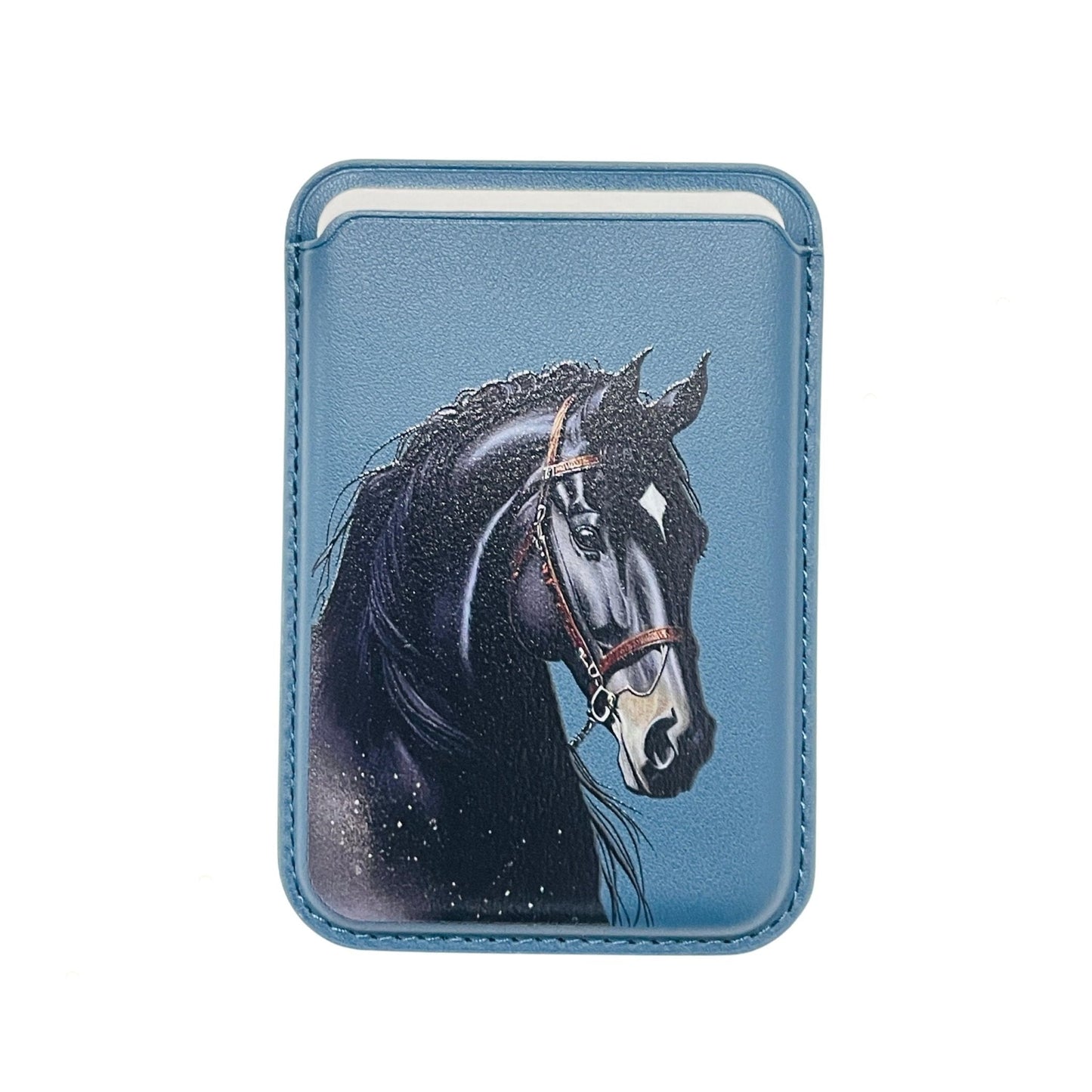 Magnetic Card Holder Black Horse - 1