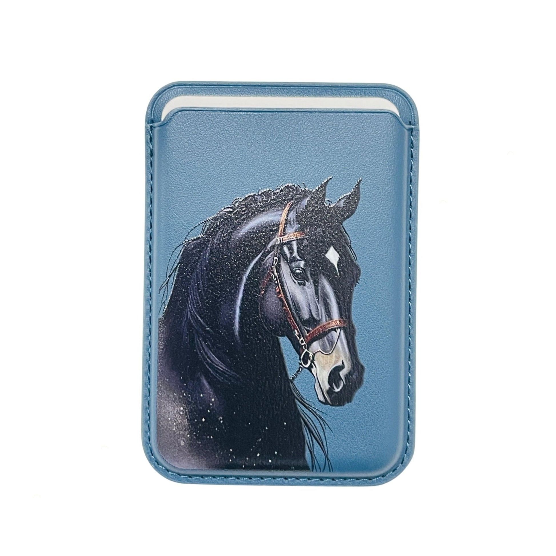 Magnetic Card Holder Black Horse - 1