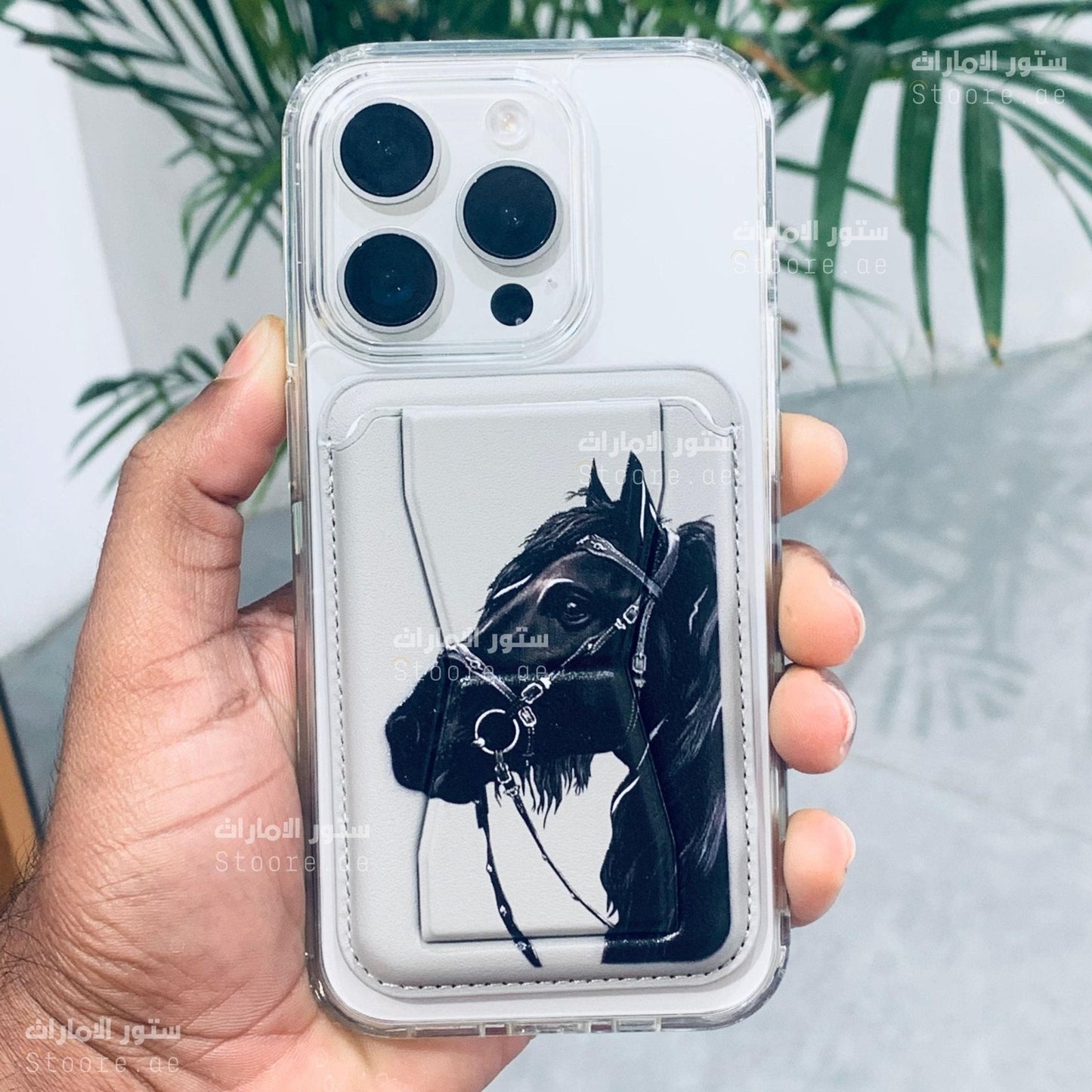 Magnetic Card Holder Black Horse - 3