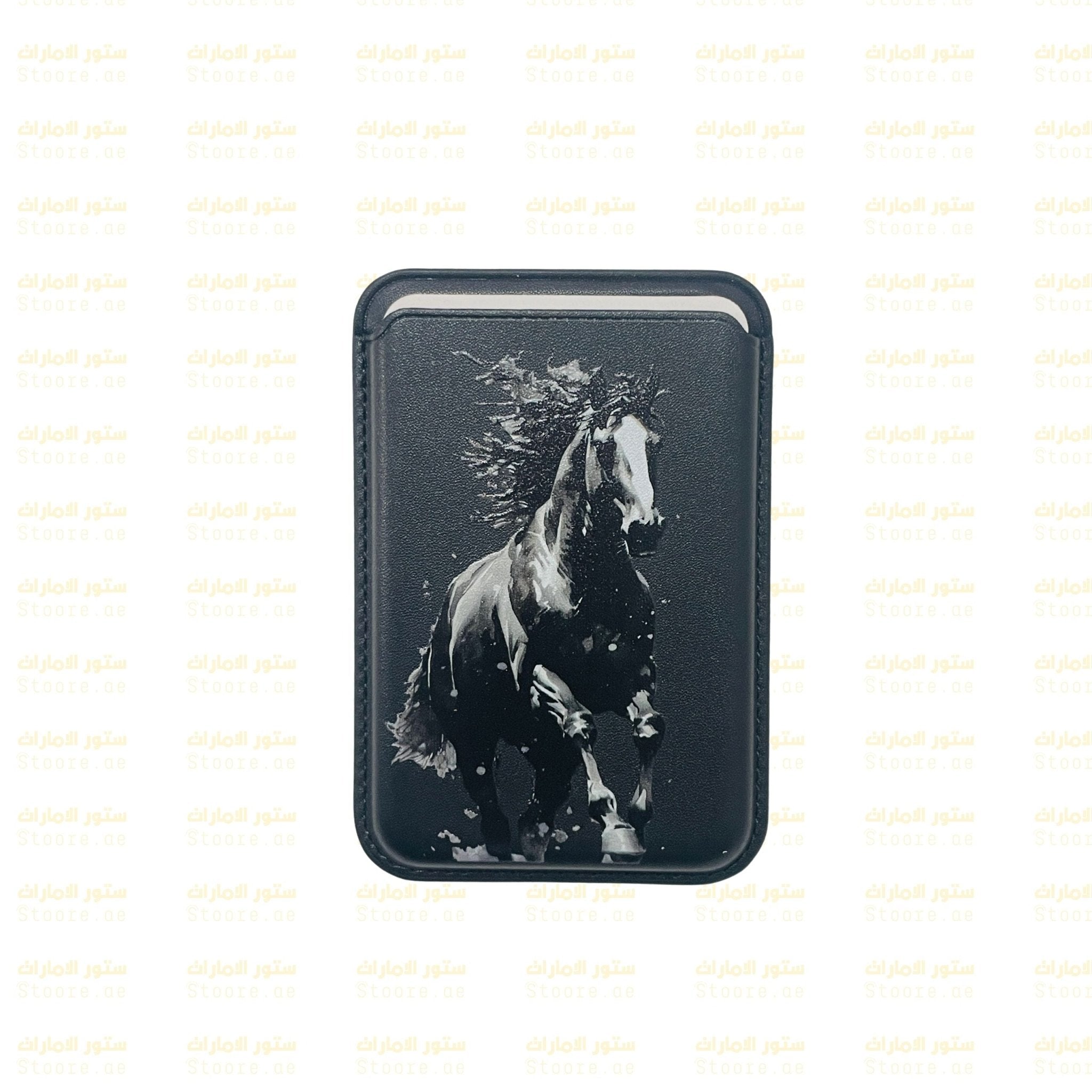 Magnetic Card Holder Black Horse - 5