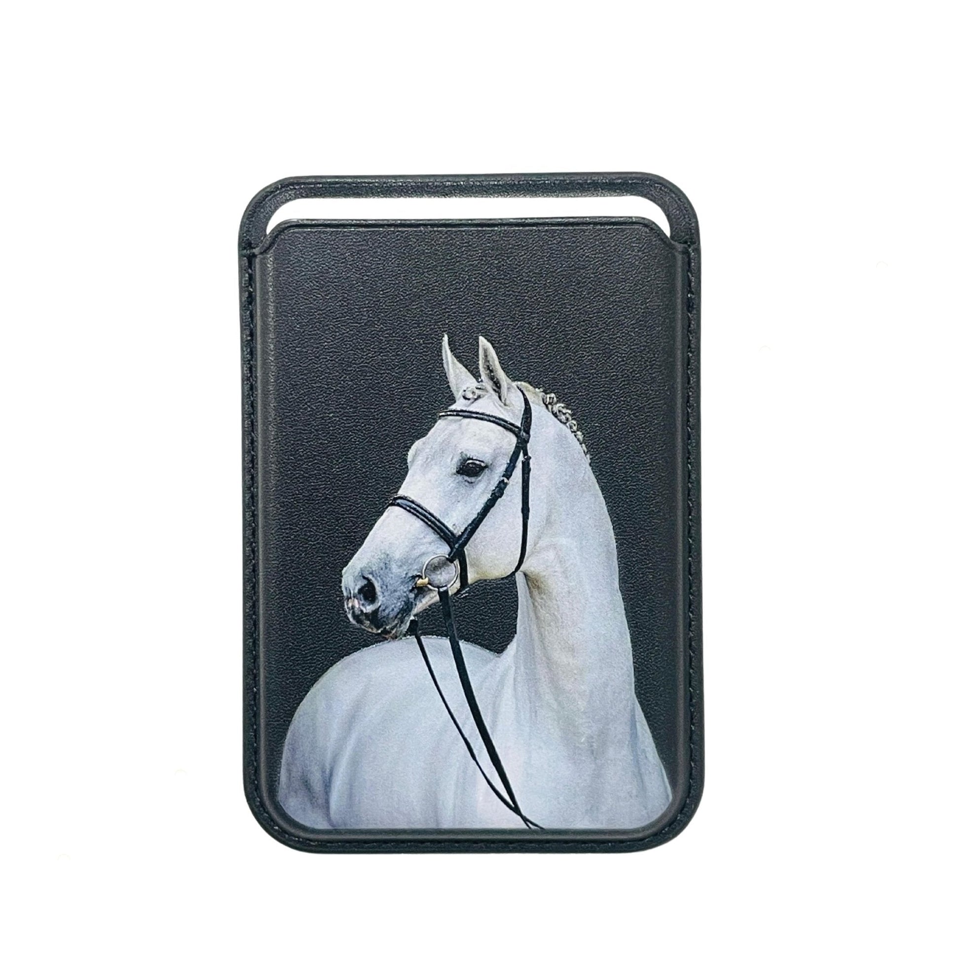 Magnetic Card Holder White Horse - 1