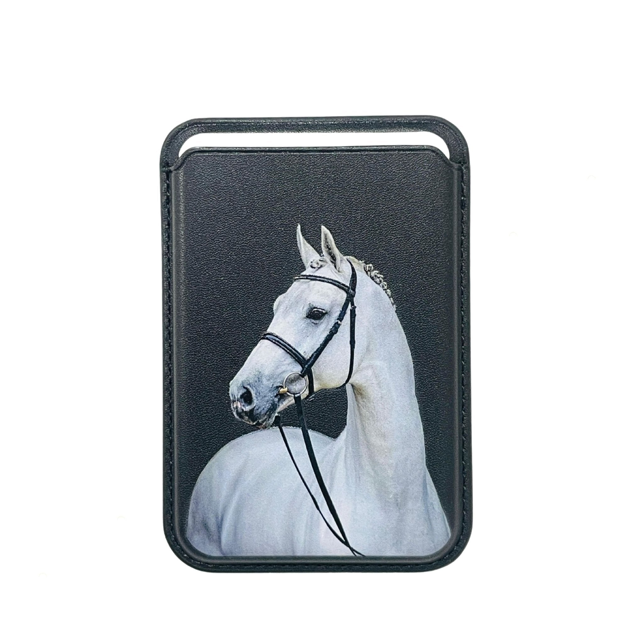 Magnetic Card Holder White Horse - 1