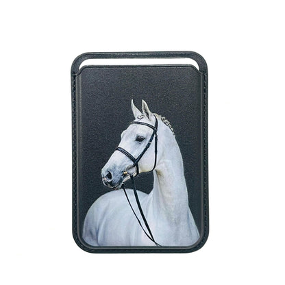Magnetic Card Holder White Horse - 1