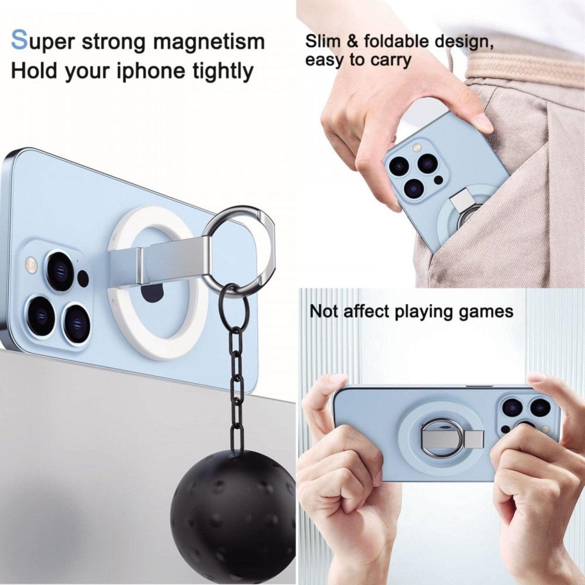 Magnetic Phone Grip - Black