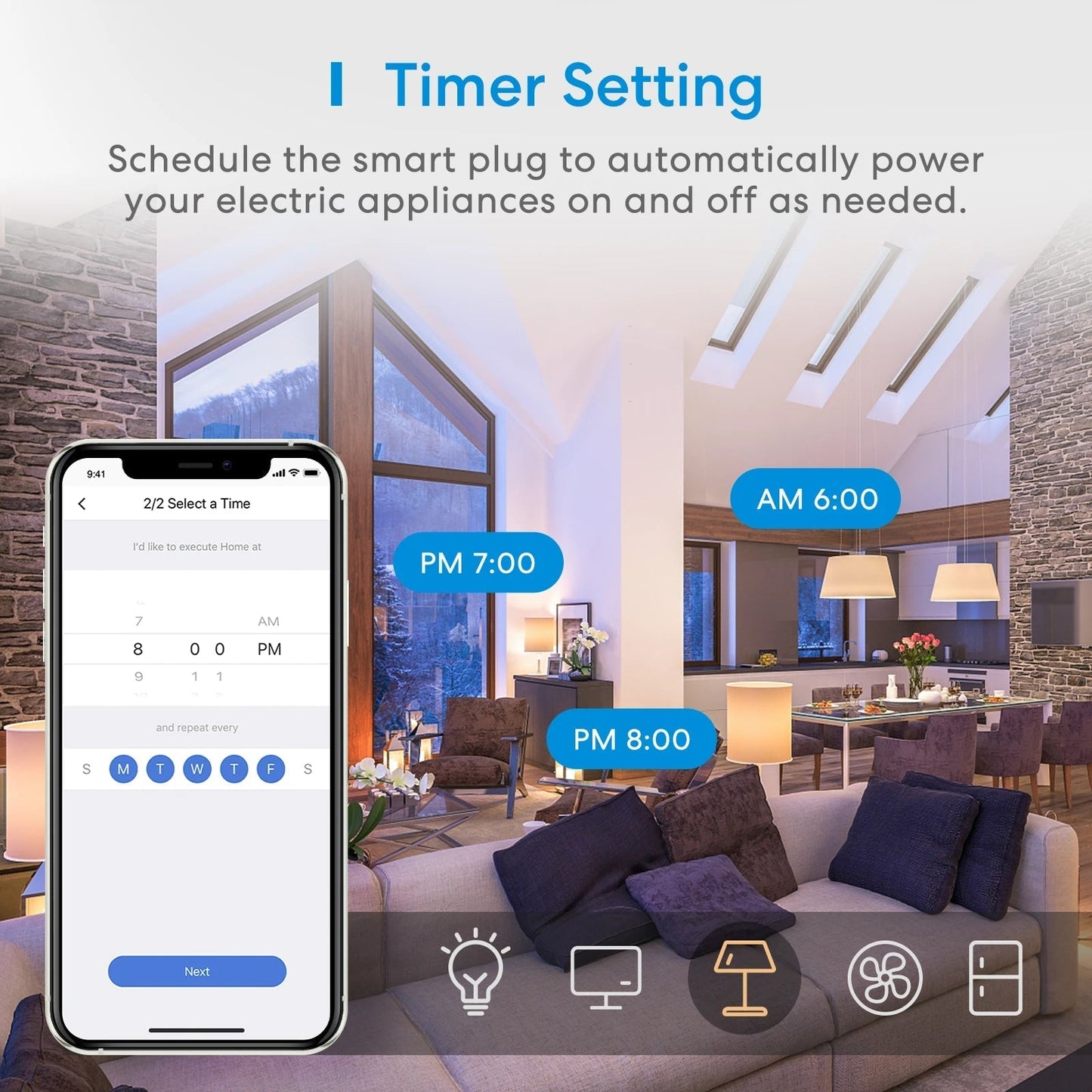 Meross Smart Wi-Fi Surge Protector MSS425F (UK Version) - White