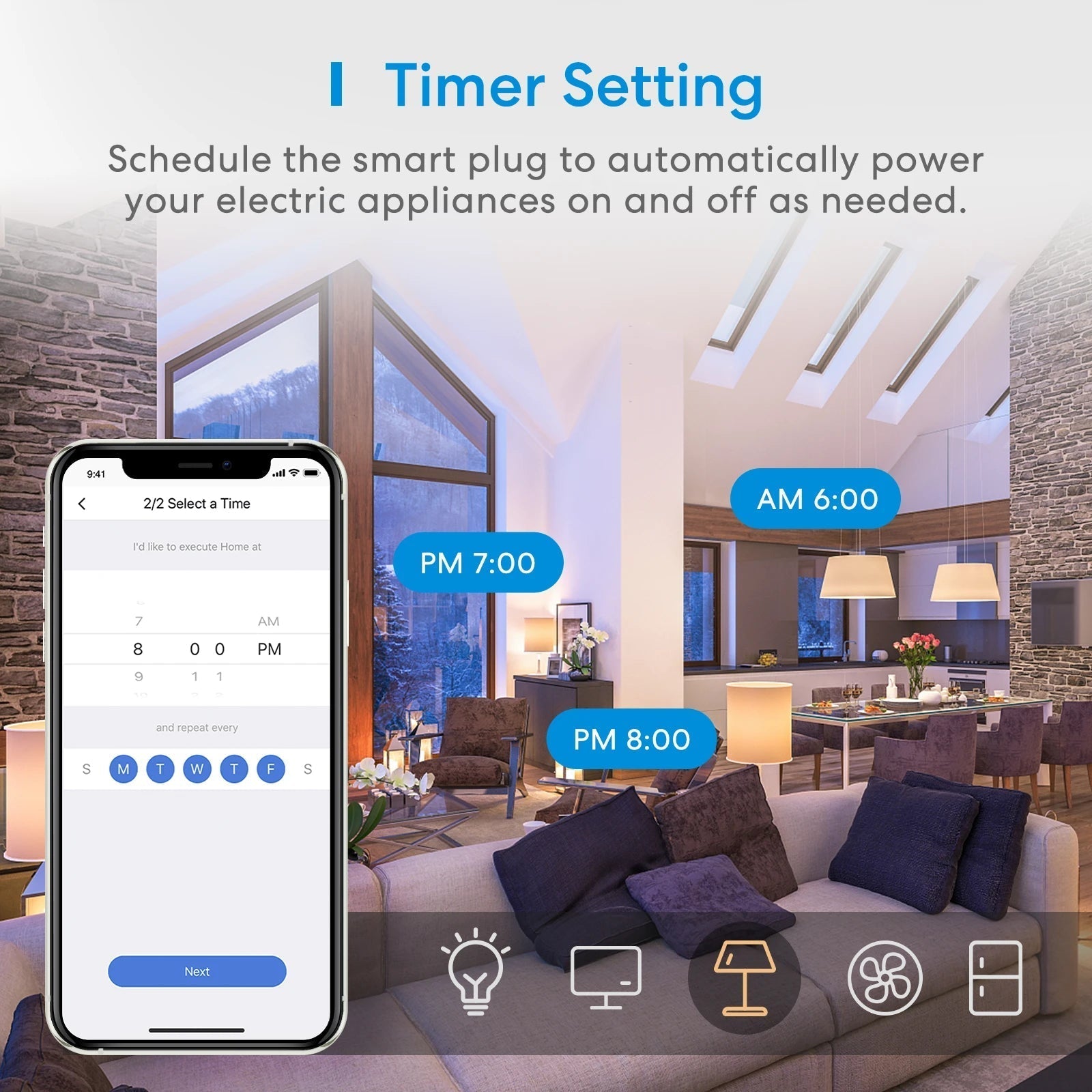 Meross Smart Wi-Fi Surge Protector MSS425F (UK Version) - White