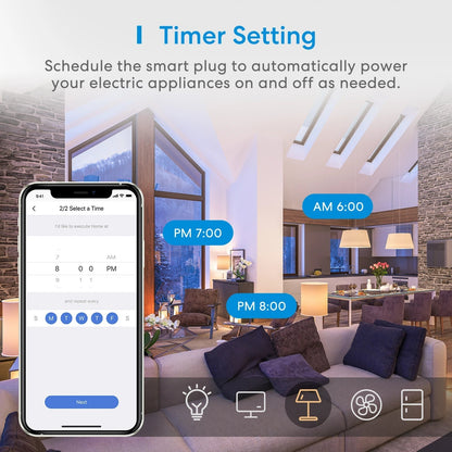 Meross Smart Wi-Fi Surge Protector MSS425F (UK Version) - White