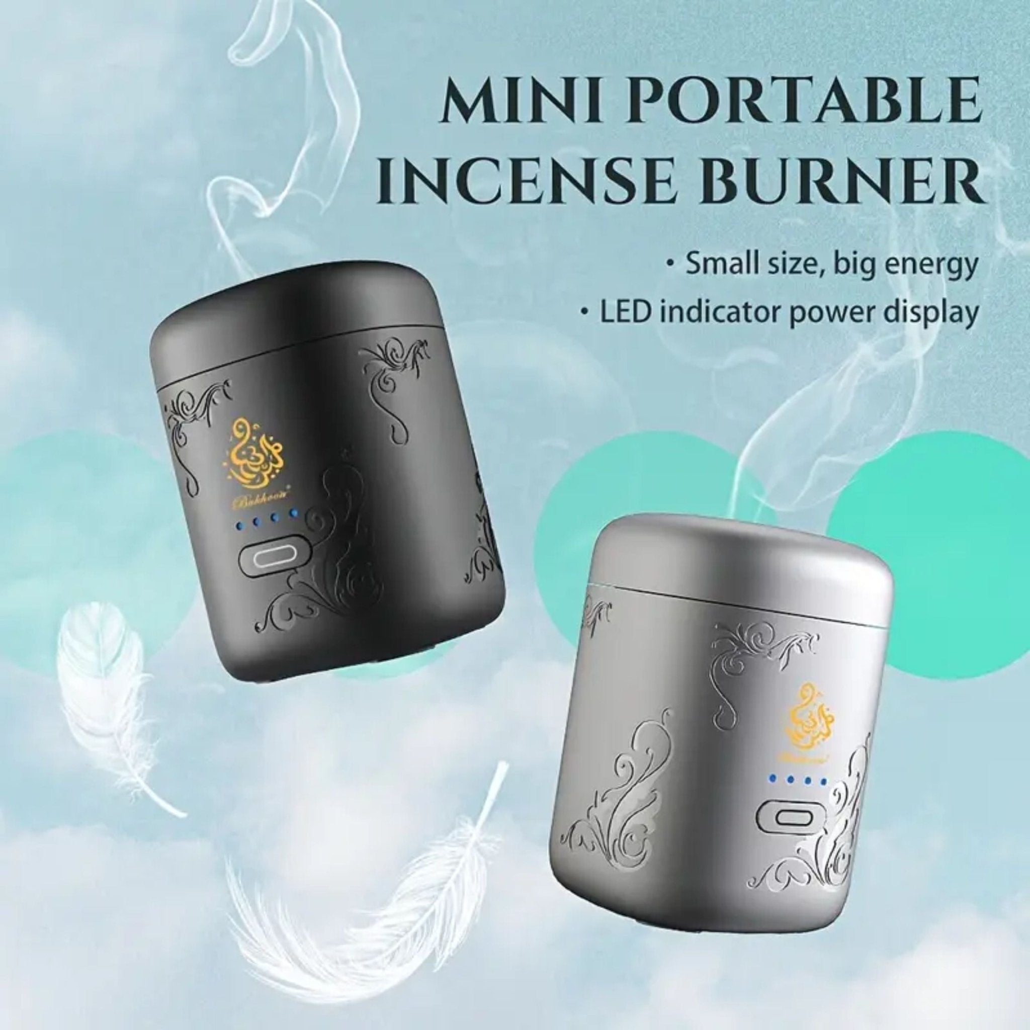 Mini Portable Incense Burner B38 - Black