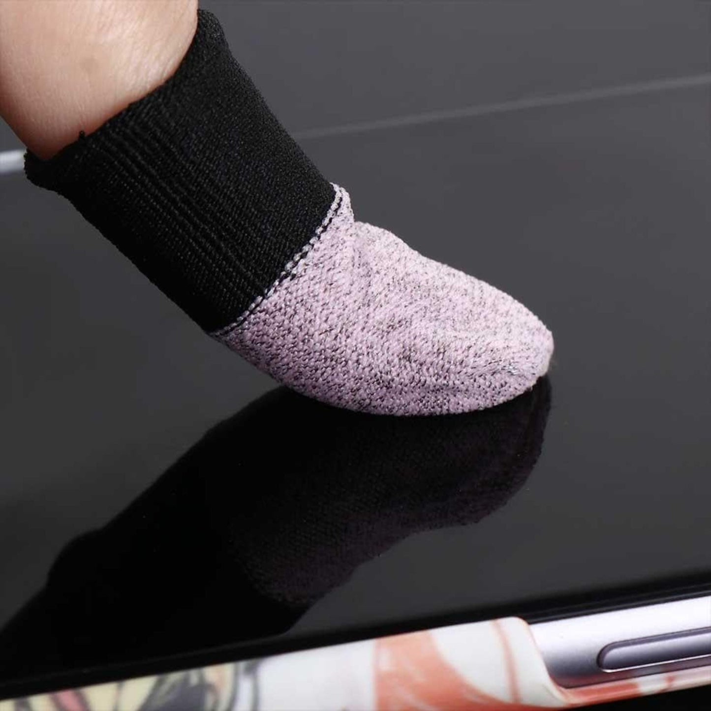 Mobile Gaming Finger Sleeve - Black