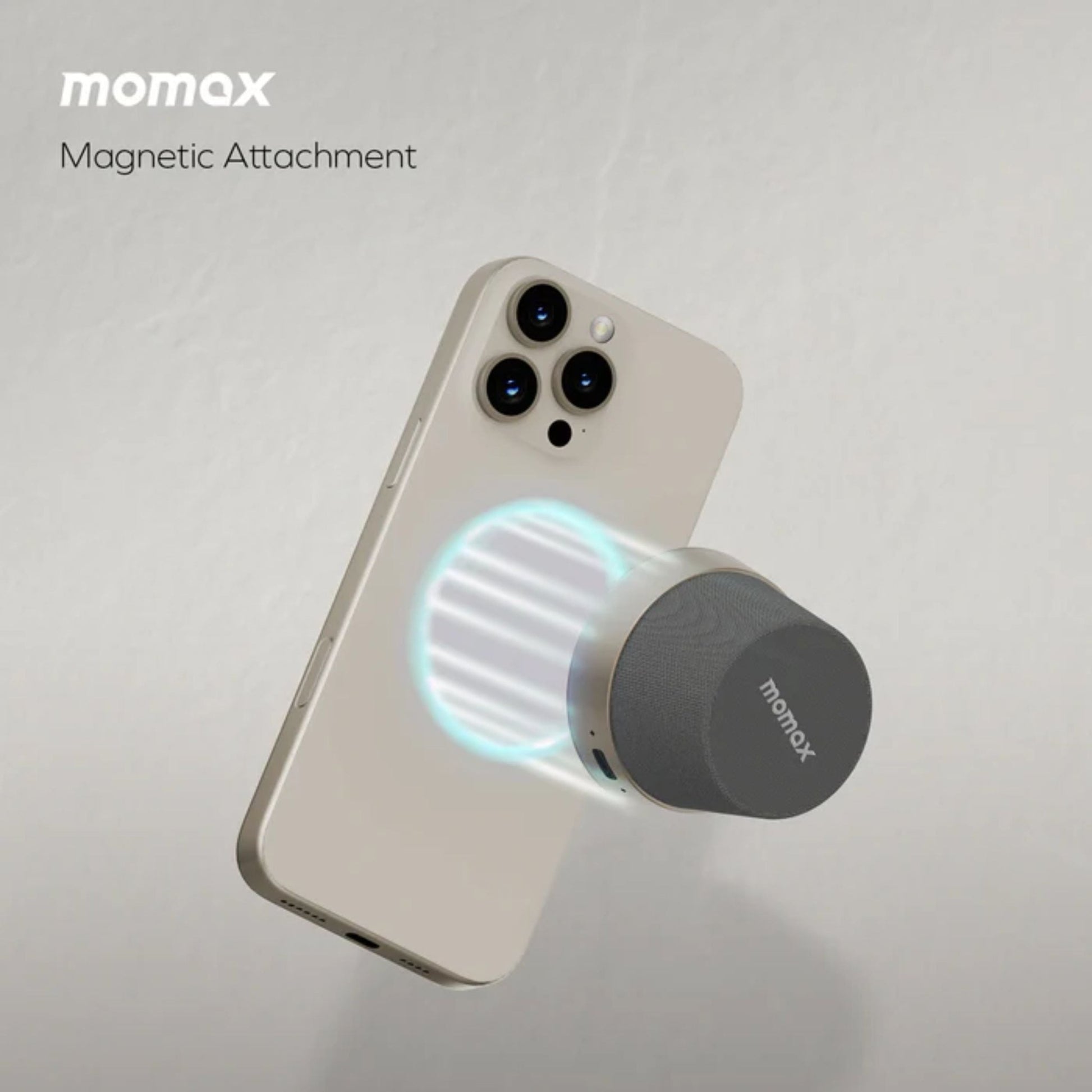 Momax 1-Vibe Go Magnetic Wireless Speaker - Orange