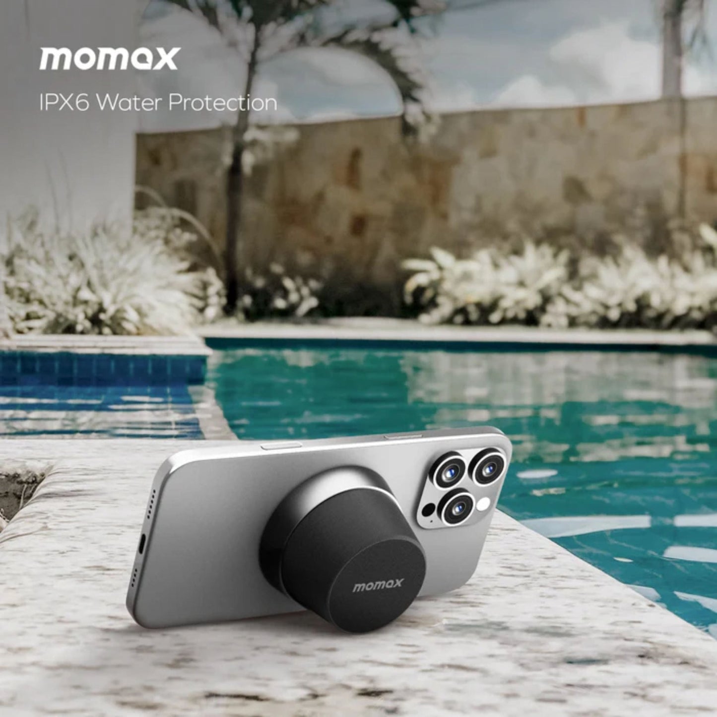 Momax 1-Vibe Go Magnetic Wireless Speaker - Orange