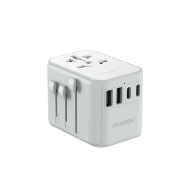 Momax 1-World PD 35W 5 Port AC Travel Fast Charging Adapter - White