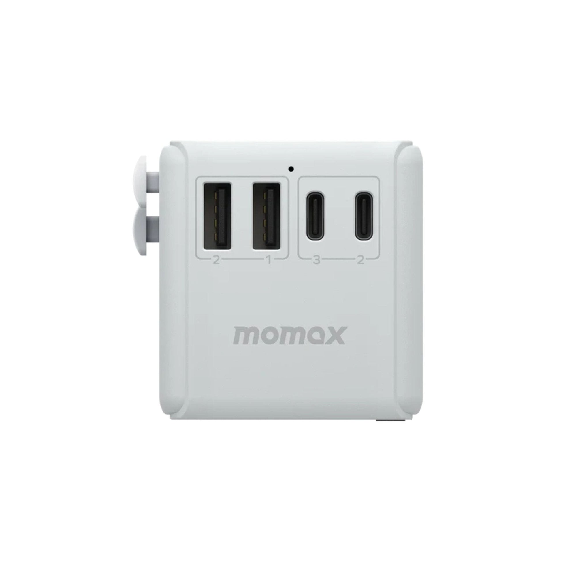 Momax 1-World PD 35W 5 Port AC Travel Fast Charging Adapter - White
