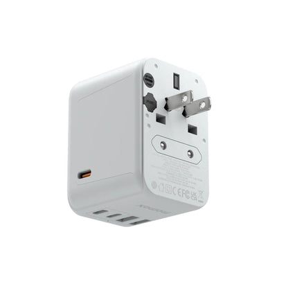 Momax 1-World PD 35W 5 Port AC Travel Fast Charging Adapter - White
