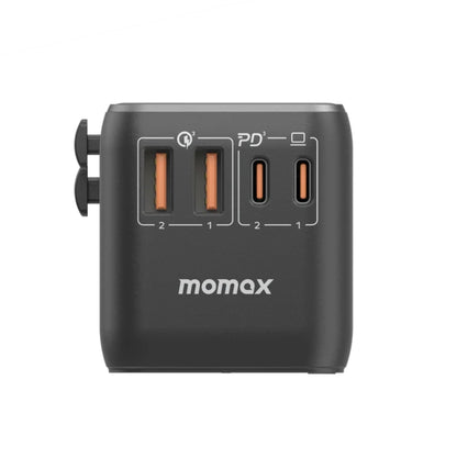 Momax 1-World PD Global Travel Fast Charging Adapter 100W 4 Port - Black