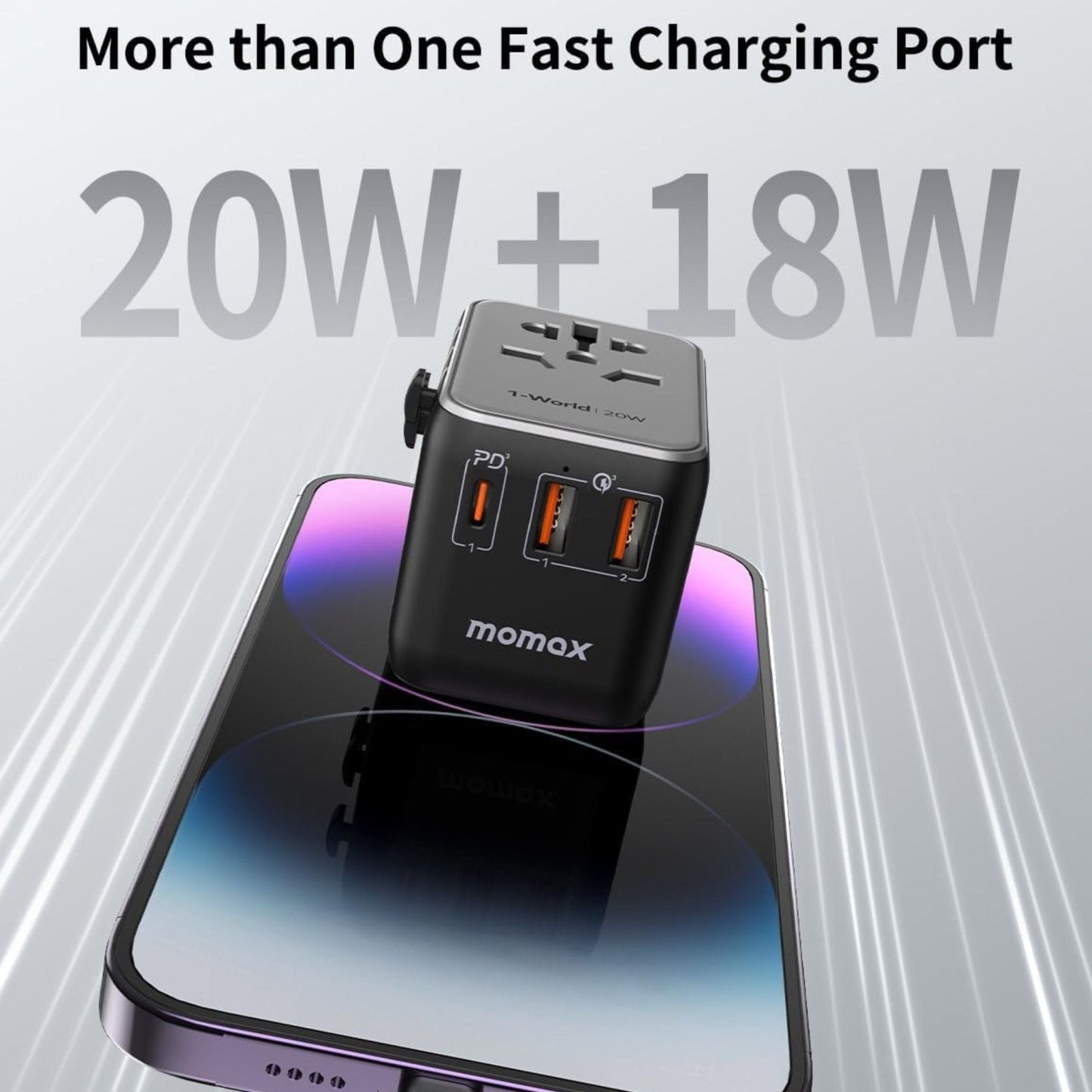 Momax 1-World PD Global Travel Fast Charging Socket 20W