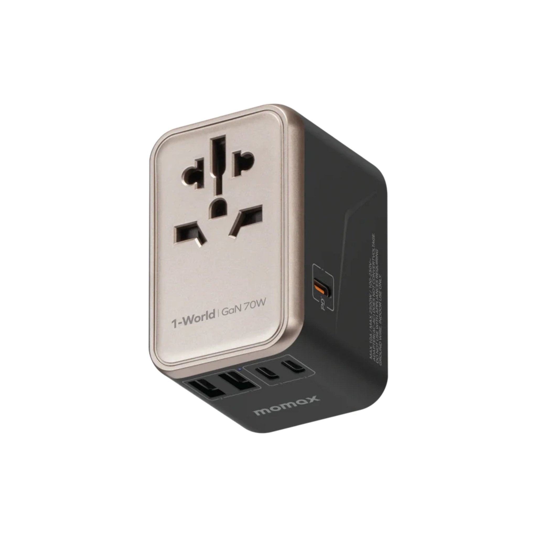 Momax 1-World Universal 5-Port Travel GaN Charger 70W