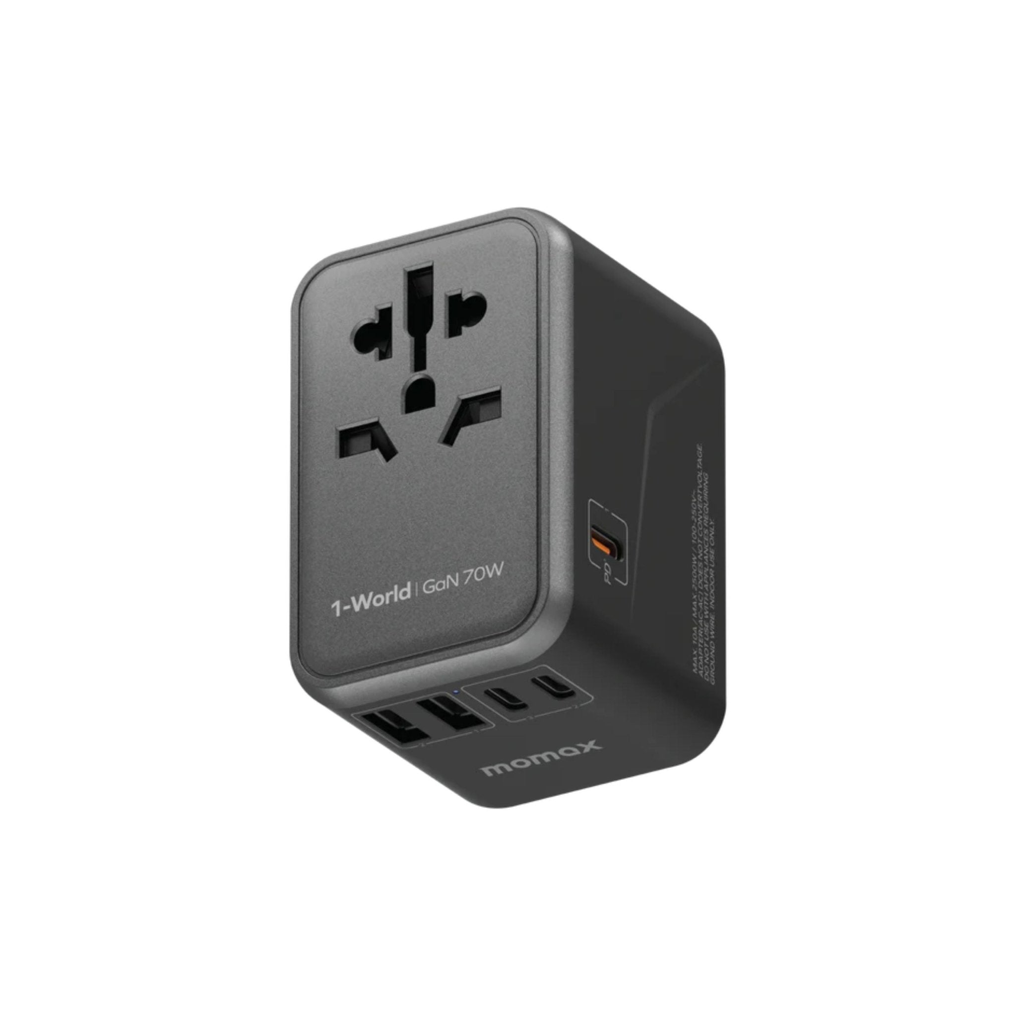 Momax 1-World Universal 5-Port Travel GaN Charger 70W