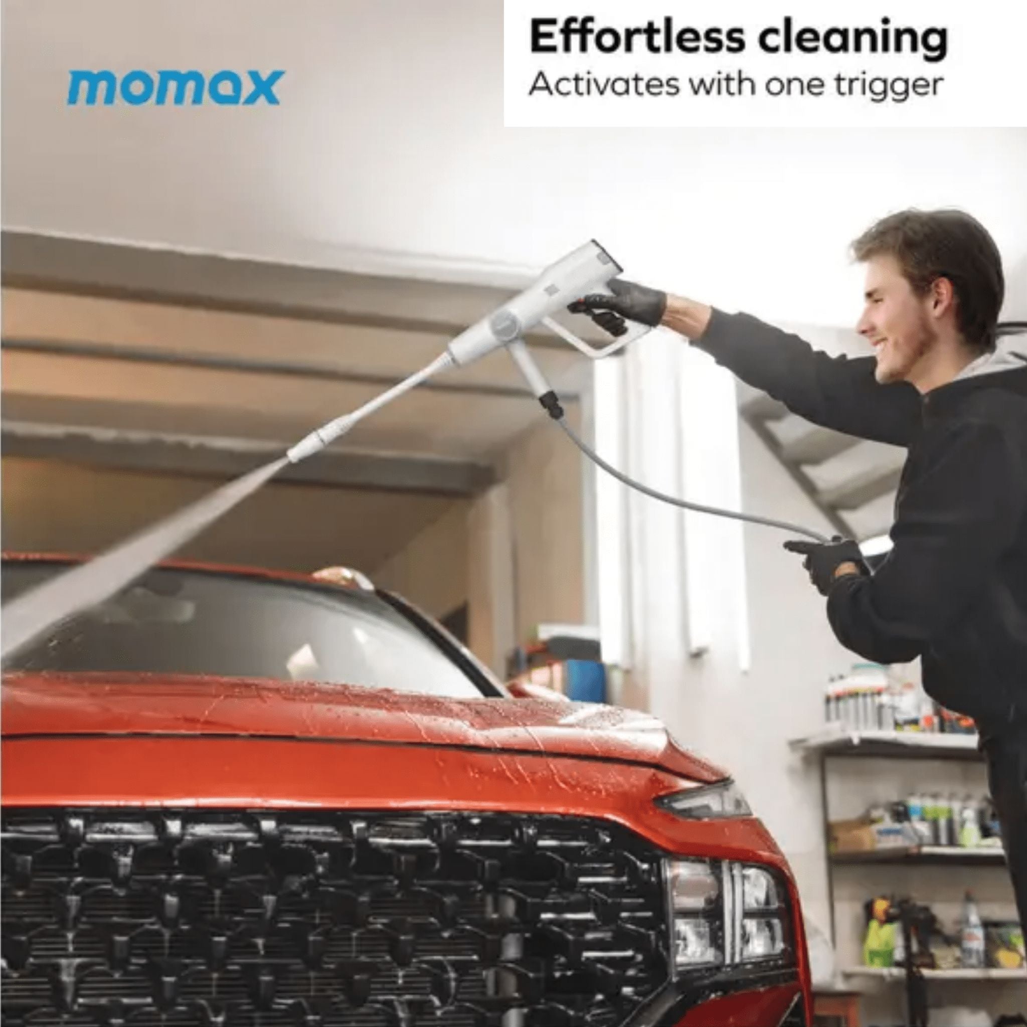 Momax Clean-Jug Portable Pressure Car Cleaner 15000mAh CR8 - White