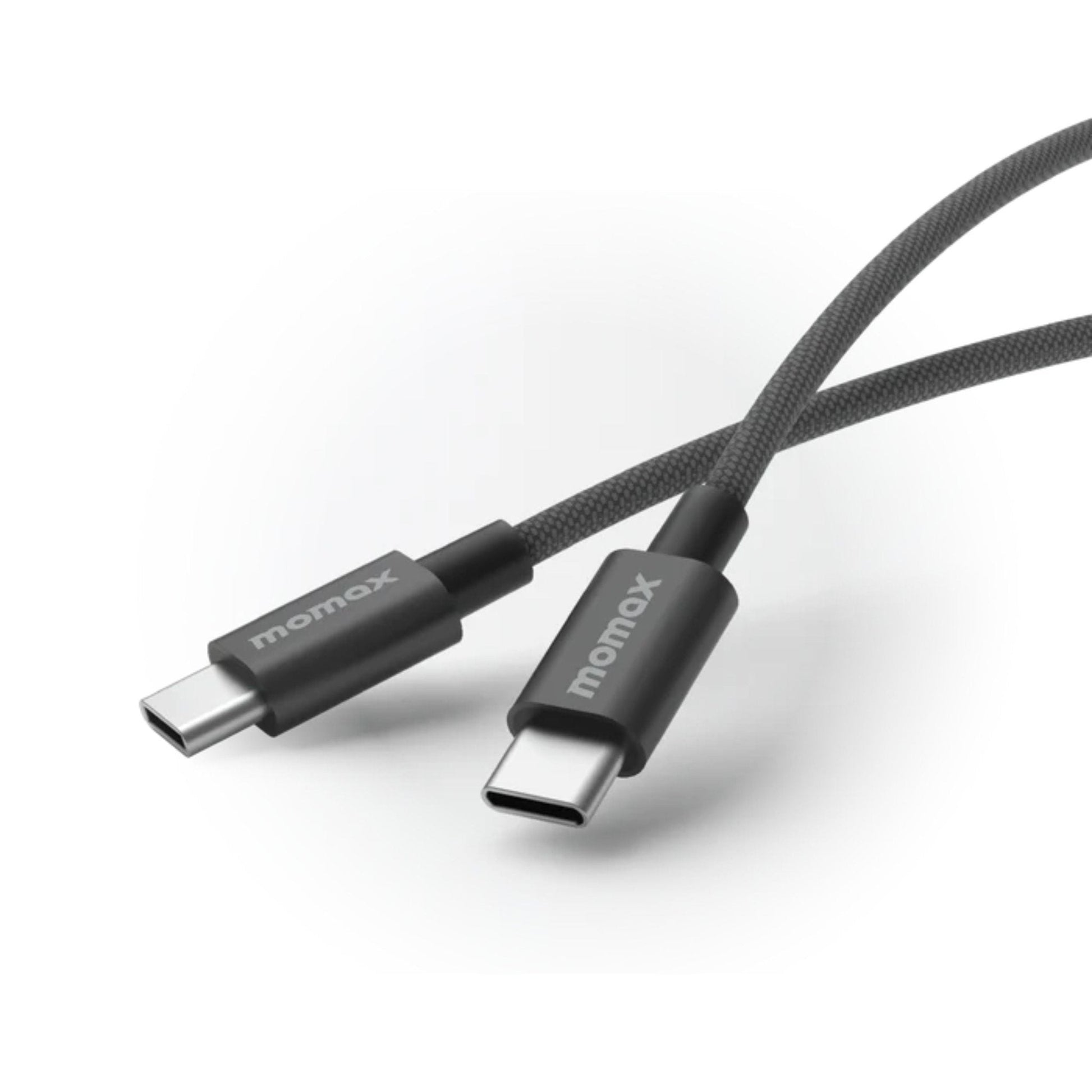 Momax Elite 60W USB-C TO USB-C Triple Braided Nylon Cable 1.5M - Black