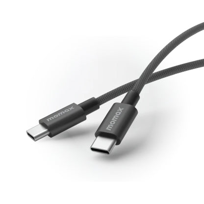 Momax Elite 60W USB-C TO USB-C Triple Braided Nylon Cable 1.5M - Black