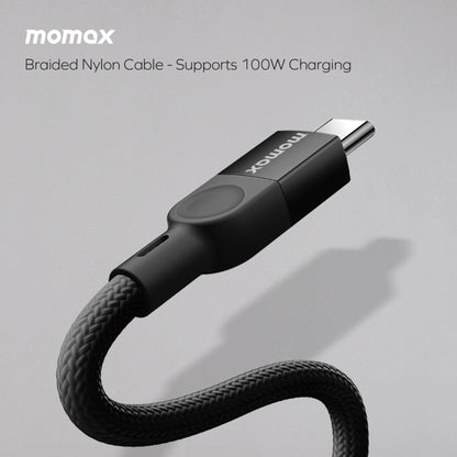 Momax Elite Mag Link 100W USB-C TO USB-C Magnetic Cable 1M - Black