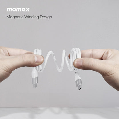 Momax Elite Mag Link 100W USB-C TO USB-C Magnetic Cable 1M - Titanium