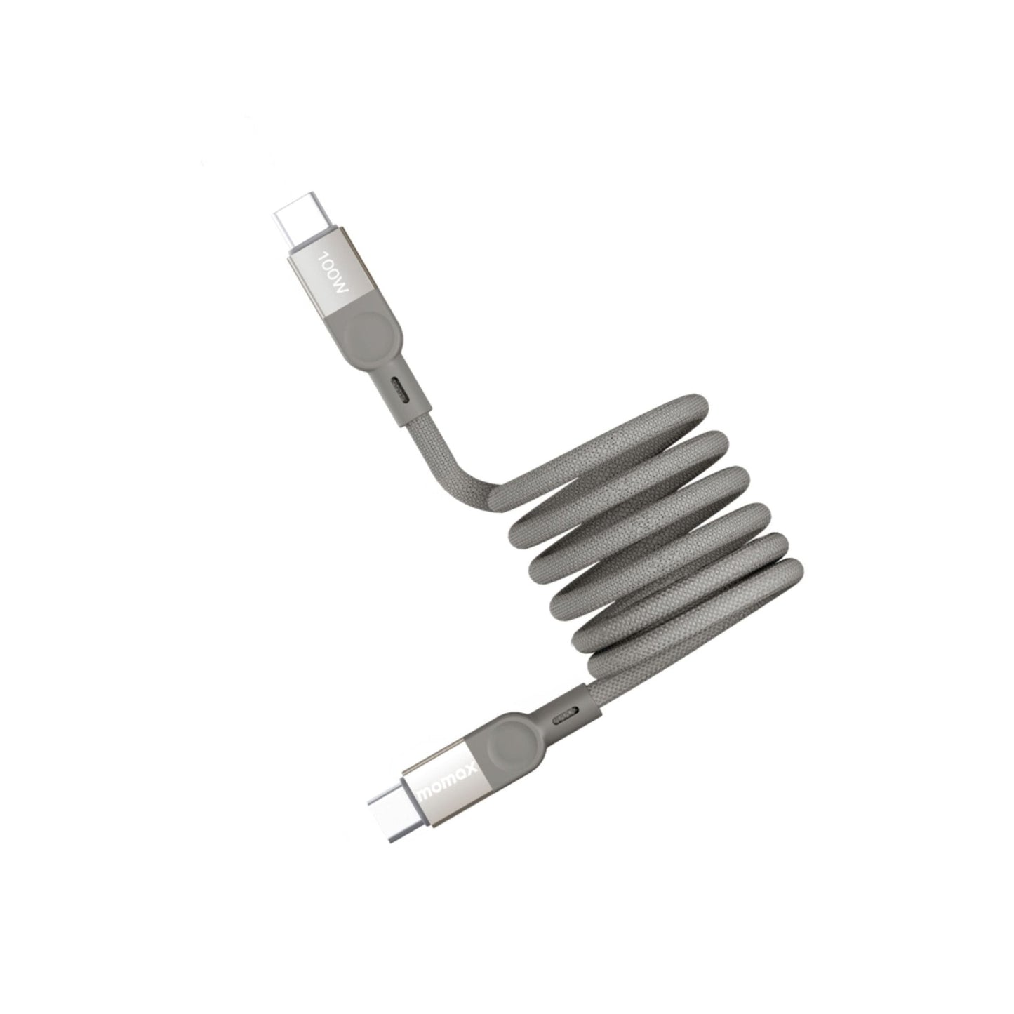 Momax Elite Mag Link 100W USB-C TO USB-C Magnetic Cable 1M - Titanium