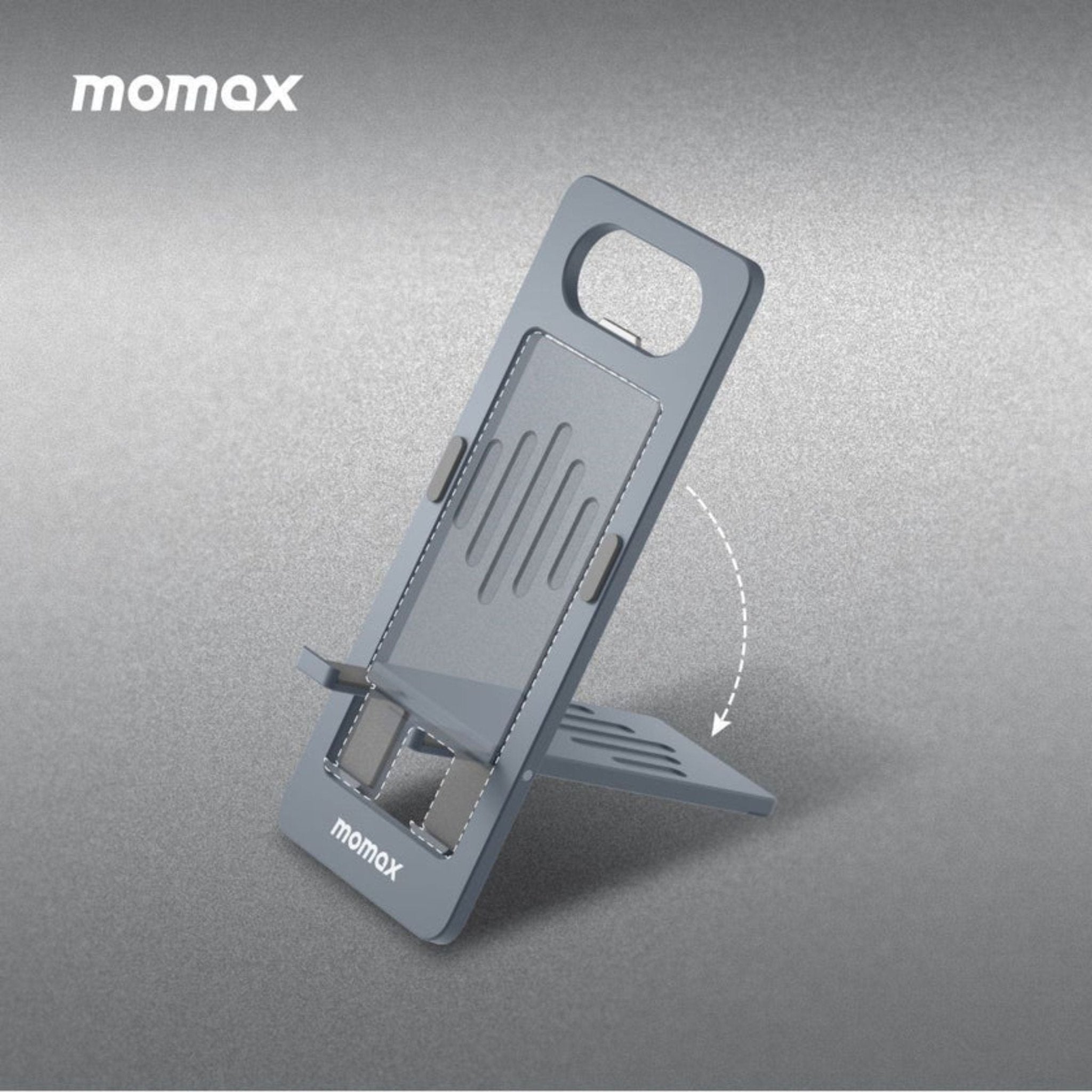 Momax Fold Stand Handy Phone Stand - Grey