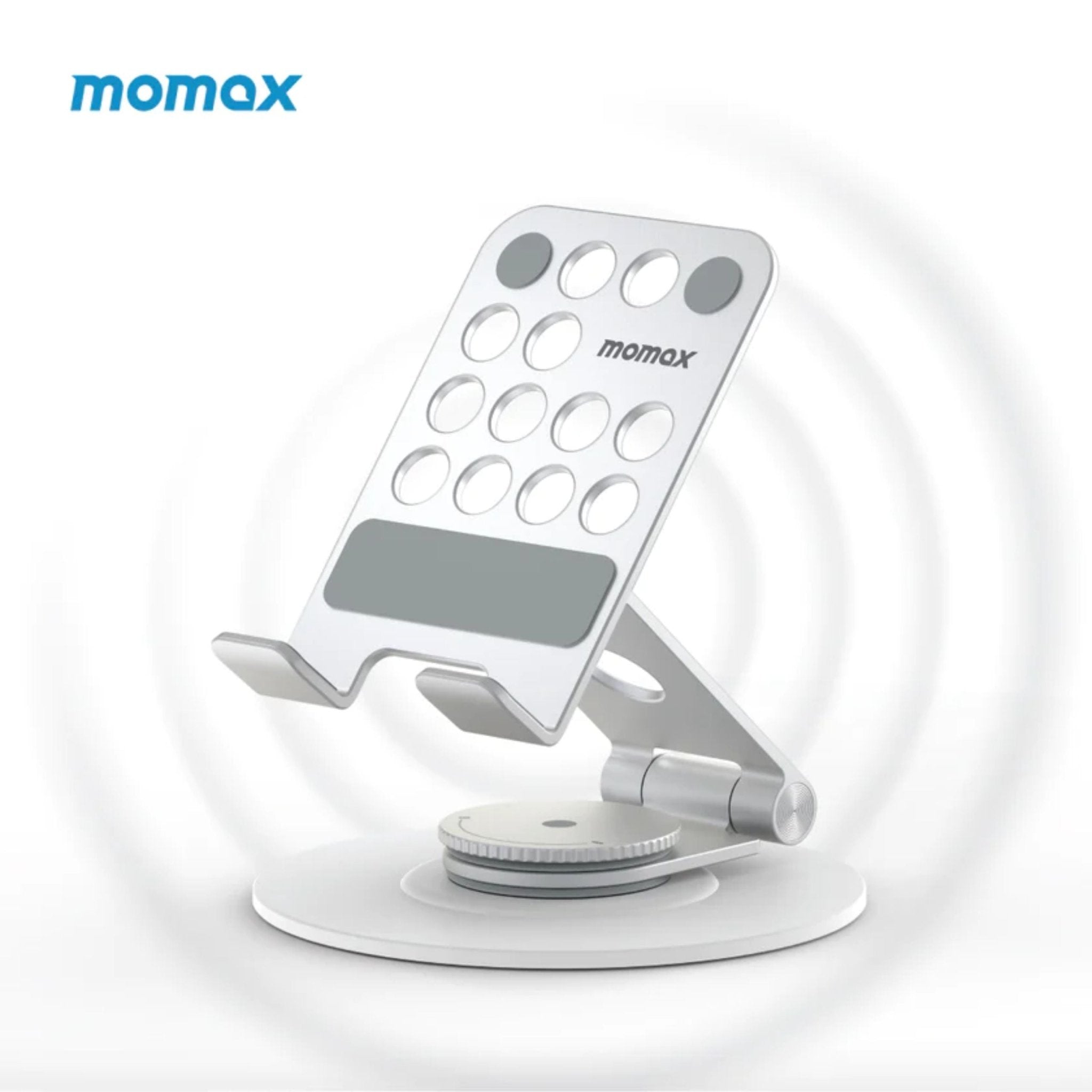 Momax Fold Stand Mila Rotatable Phone Stand - Silver