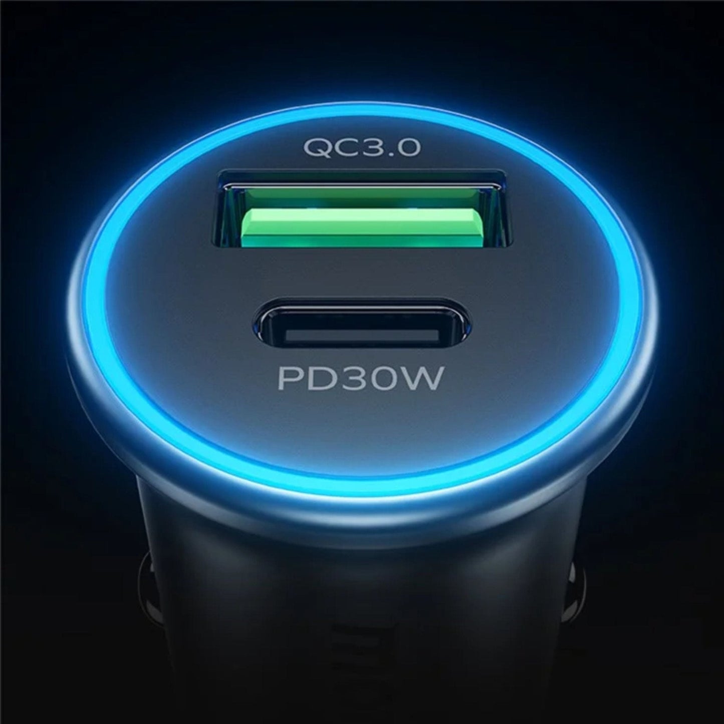 Momax Move 30W Dual Port Car Charger - Gray