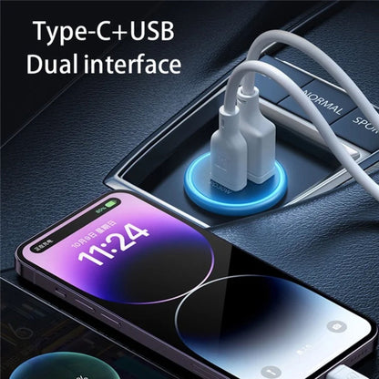 Momax Move 30W Dual Port Car Charger - Gray