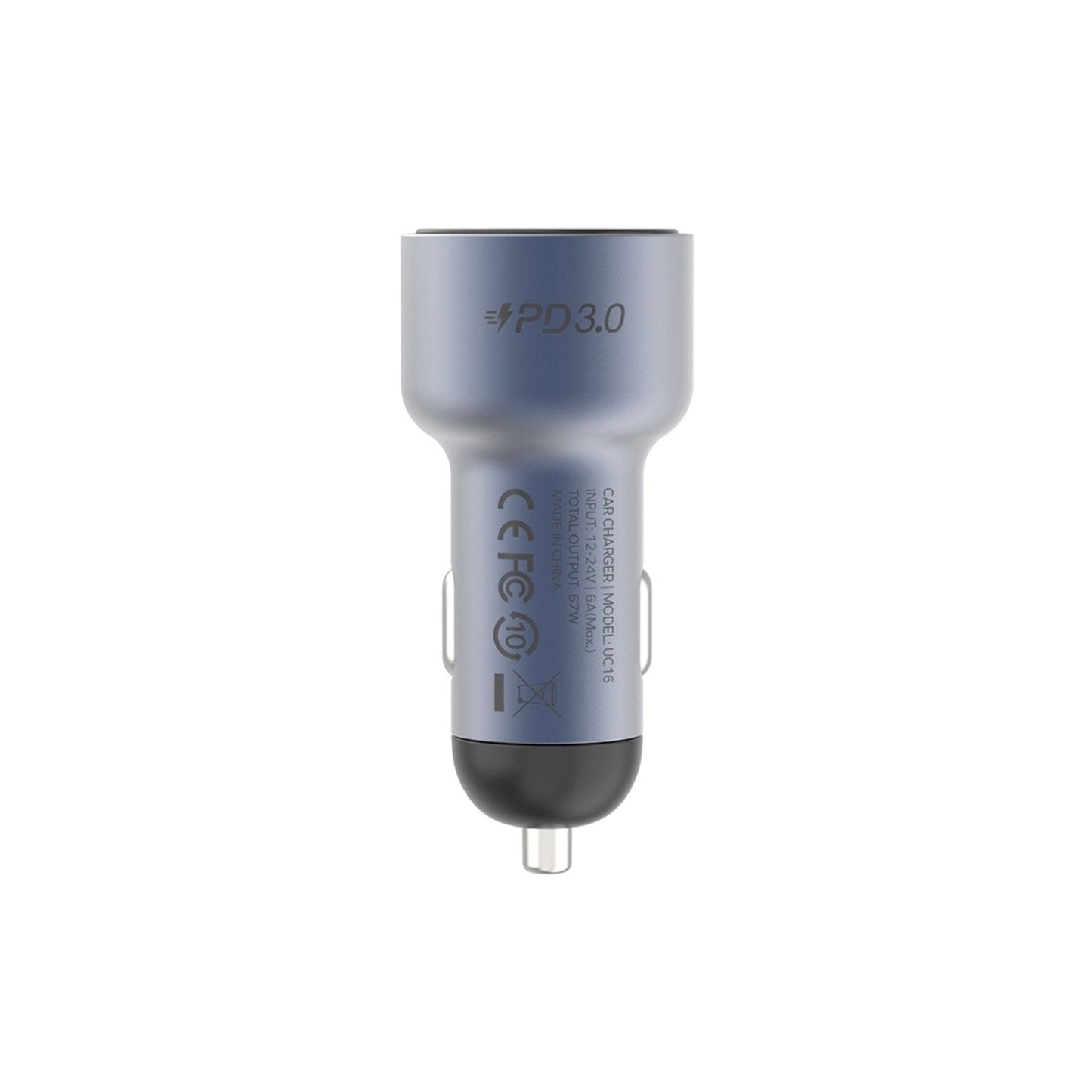 Momax Move 67W Dual Port Car Charger - Gray