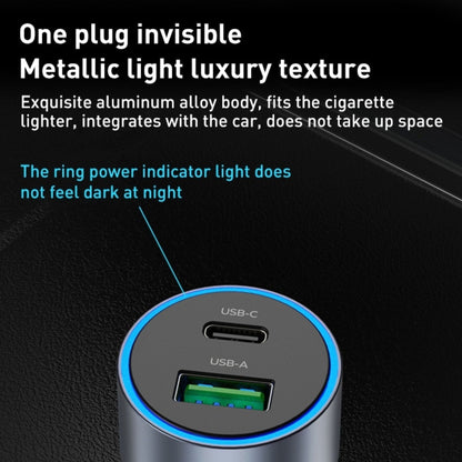 Momax Move 67W Dual Port Car Charger - Gray