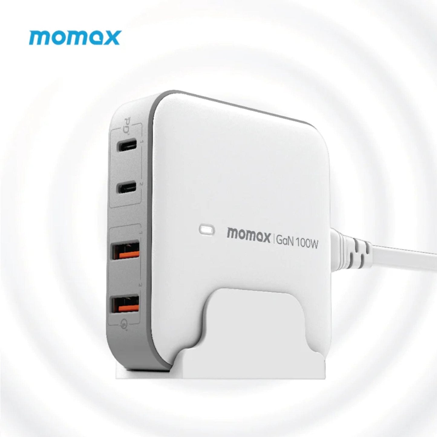 Momax Oneplug 100w 4 Port Gan Desktop Charger