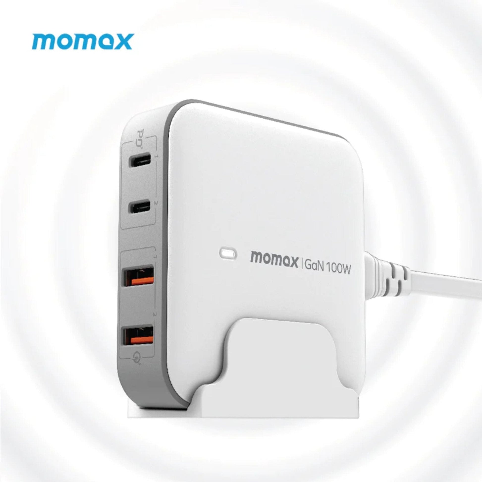 Momax Oneplug 100w 4 Port Gan Desktop Charger