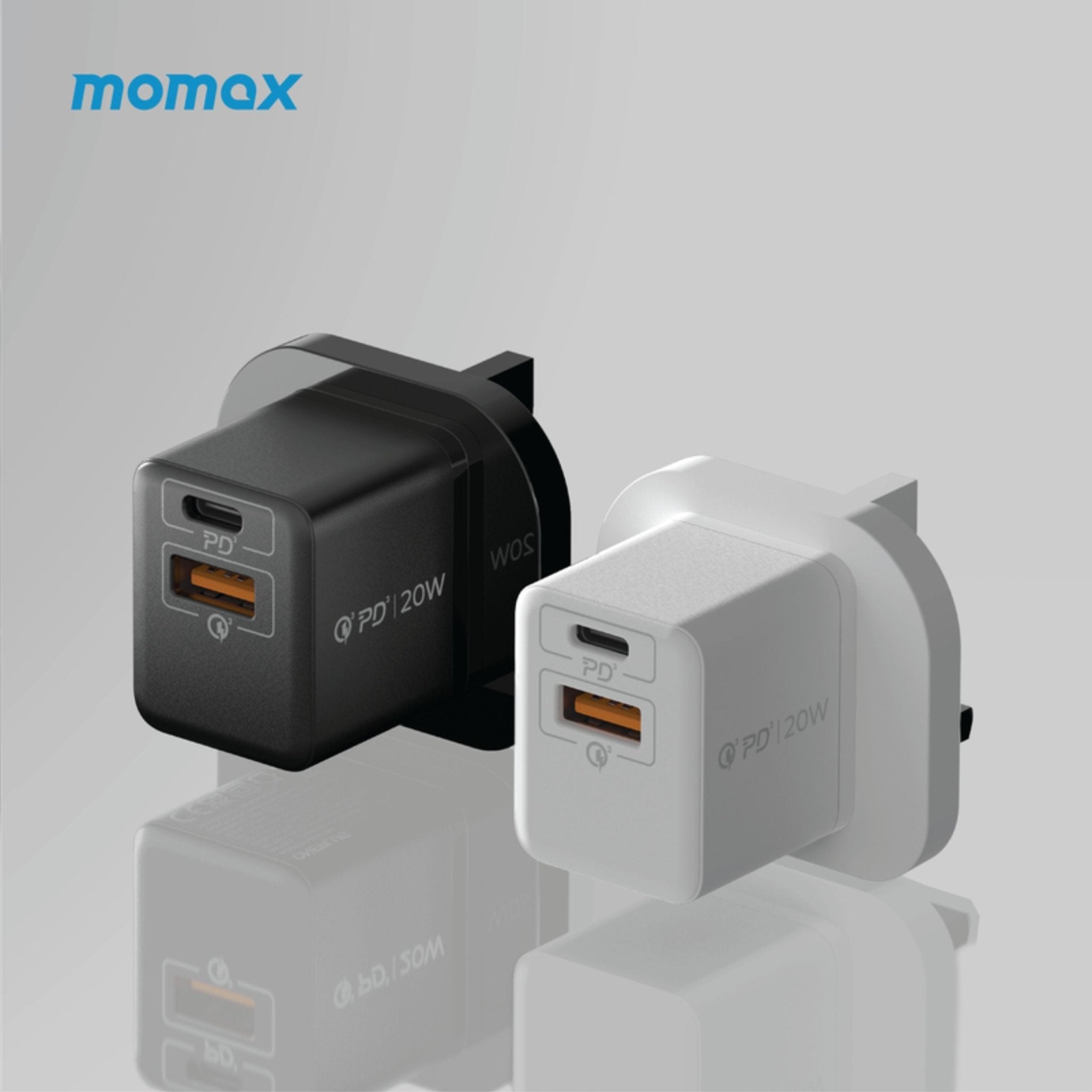 Momax Oneplug 20w 2 Port Mini Wall Charger