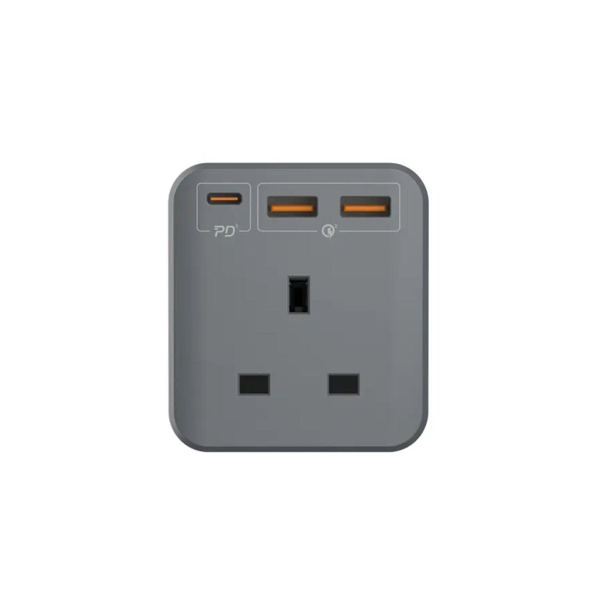 Momax Oneplug 3-Outlet Cube Extension Socket with USB