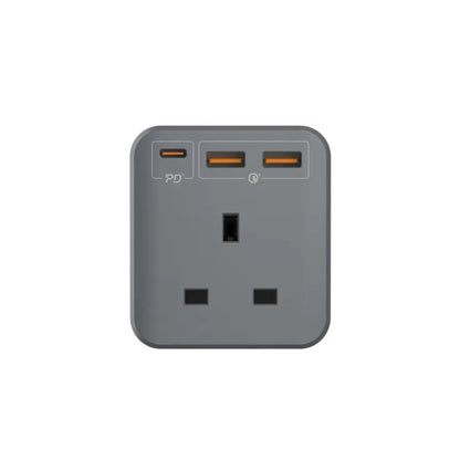 Momax Oneplug 3-Outlet Cube Extension Socket with USB