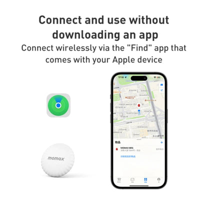 Momax Pintag Find My Tracker BR5D For iOS With Case