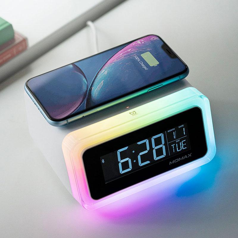 Momax Q.Clock 2 Digital Clock With Wireless Charger