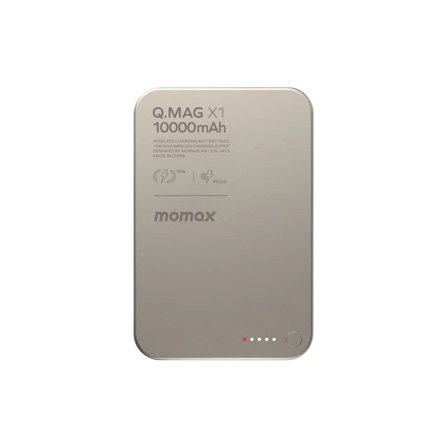 Momax Q.MAG X1 Ultra Slim 10000mAh 15W Magsafe Wireless Power Bank