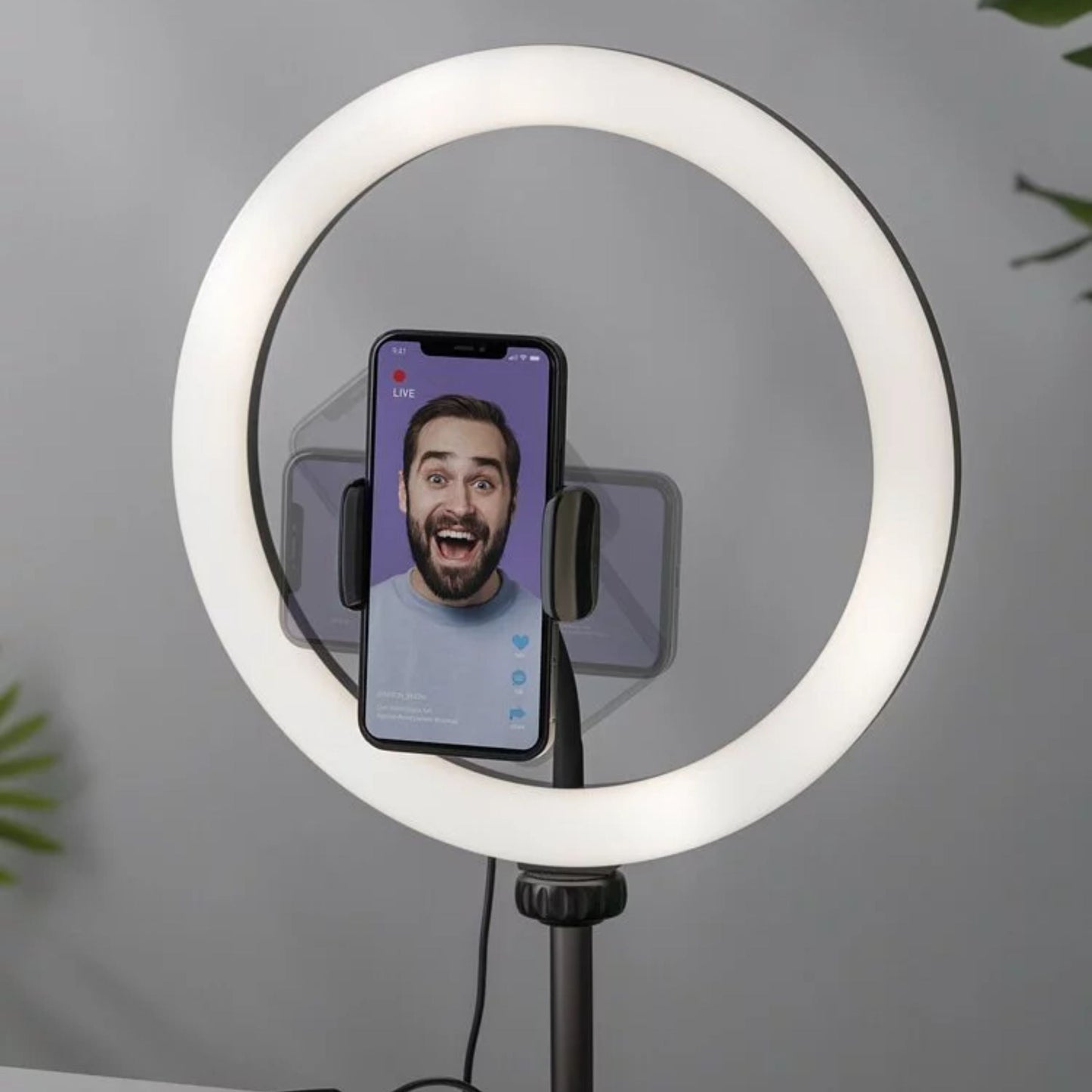 Momax V.log Livestream Ring Light 12 + Stand