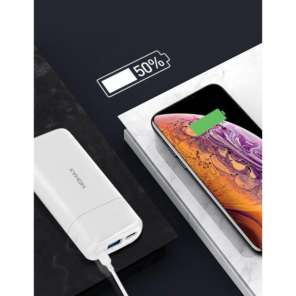Momax iPower Pd mini USB-C Pd 10000mAh Mini Power Bank