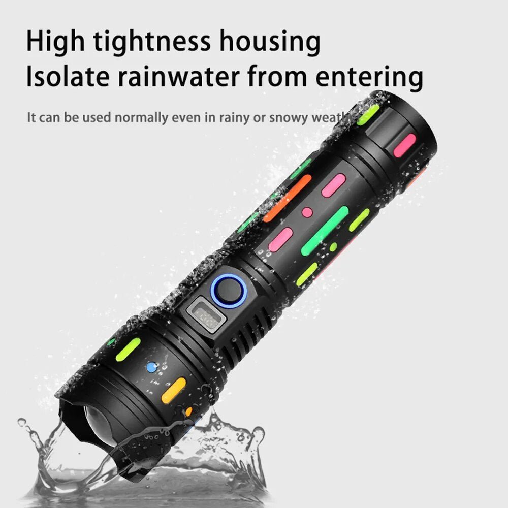 Multifunction Telescopic Zoom Fluorescent Light Absorber Flashlight G85 - Black