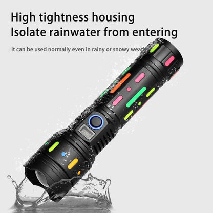 Multifunction Telescopic Zoom Fluorescent Light Absorber Flashlight G85 - Black