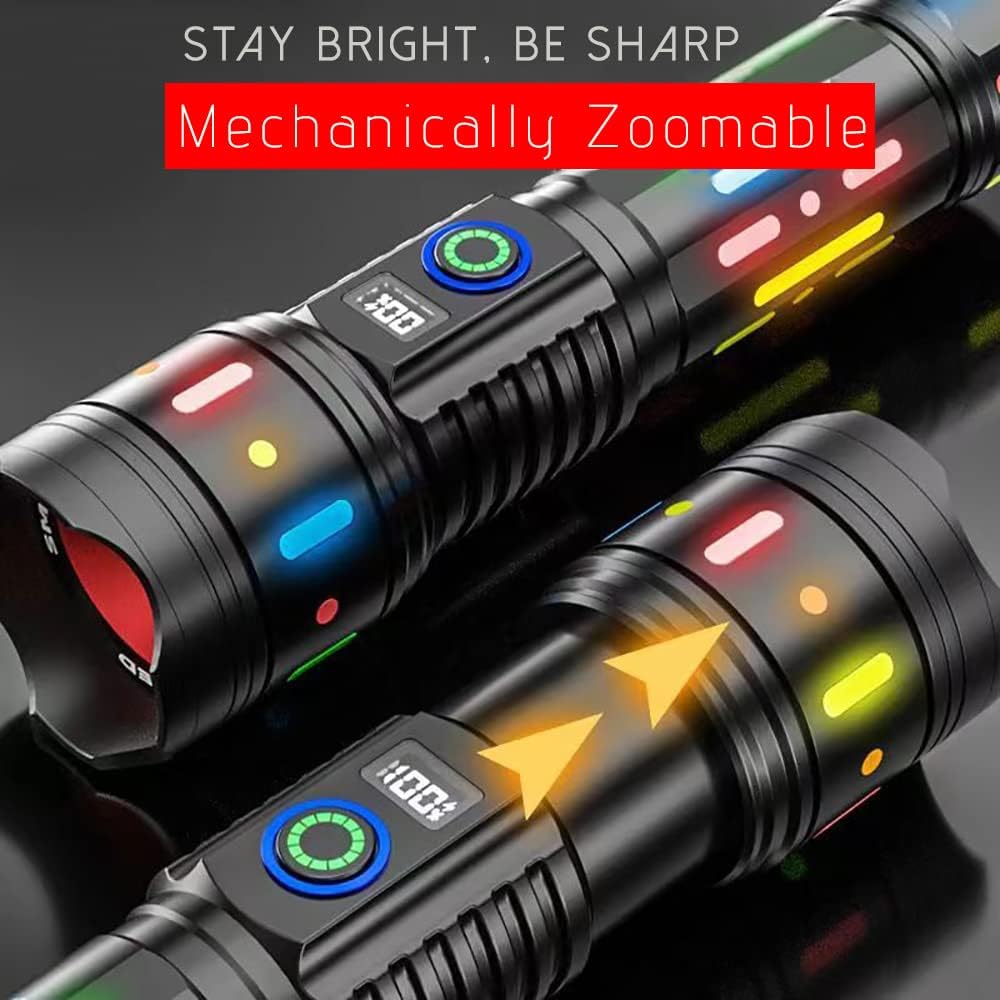 Multifunction Telescopic Zoom Fluorescent Light Absorber Flashlight G85 - Black