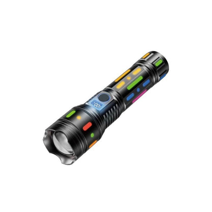 Multifunction Telescopic Zoom Fluorescent Light Absorber Flashlight G85 - Black