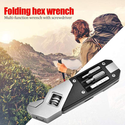 Multifunctional Spanner | Multi Tool Wrench With Screwdriver - Silver