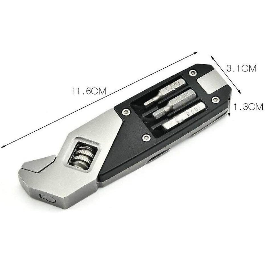 Multifunctional Spanner | Multi Tool Wrench With Screwdriver - Silver